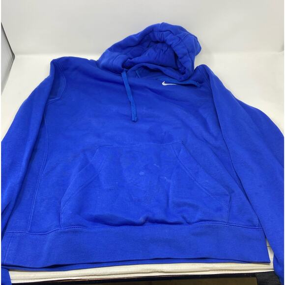 Nike Womens Pullover Fleece Hoodie Royal - Size Small - Picture 1 of 9